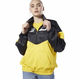 Reebok Classic Advance Oversize Cover-Up Sweatshirt Damen - HellGrün Gelb - DE 263-QNZ